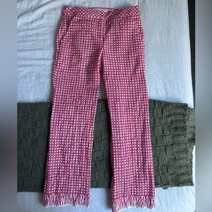 Trina Turk Pink and White Pants Size 2